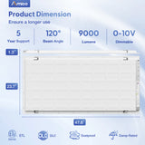 2x4 LED Panel Light, 30W/40W/50W, 6250LM, Selectable Wattage & 3CCT, 0 - 10V Dimmable, Drop Ceiling Light - 13