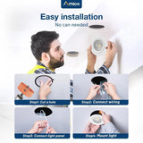 4 Inch Gimbal LED Recessed Lighting, 360° & 90° Adjustable Eyeball, Selectable CCT, 700 Lumens - 6