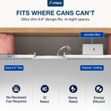 4 Inch Recessed LED Lighting, Slim Design, Selectable CCT, 800 Lumens-2