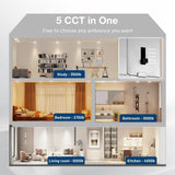 4 Inch Recessed LED Lighting, Slim Design, Selectable CCT, 800 Lumens - 5