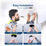 4 Inch Recessed LED Lighting, Slim Design, Selectable CCT, 800 Lumens - 6