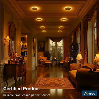 4 Inch Recessed LED Lighting With Night Light, Slim Design, Selectable CCT, 700 Lumens - 8