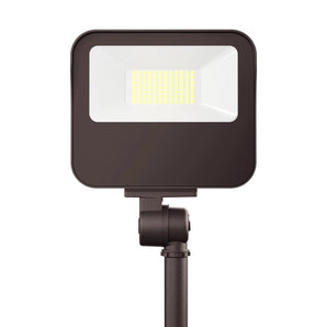 40W Selectable LED Flood Light with Knuckle Mount, 6000LM, 3CCT - 2