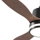 42 Inch IP65 Waterproof Outdoor Ceiling Fan with Light, 3CCT 6 Speeds Hanging Patio Fan with Remote Control, Plug in Design for Porch Pergola Garage Canopy, Black-18
