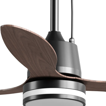 42 Inch IP65 Waterproof Outdoor Ceiling Fan with Light, 3CCT 6 Speeds Hanging Patio Fan with Remote Control, Plug in Design for Porch Pergola Garage Canopy, Black-19