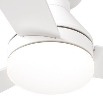 42" Low Profile Ceiling Fan with Light & Remote, Flush Mount, 3 - CCT Dimmable, Reversible & Noiseless, 4 Colors Available - 29