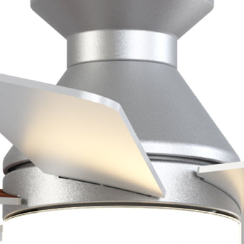 42" Low Profile Ceiling Fan with Light & Remote, Flush Mount, 3CCT Dimmable, Reversible, Quiet - 25