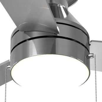 42" Low Profile Ceiling Fan with Light, Remote & Pull Chain, Flush Mount, 5CCT Dimmable, Reversible, Quiet - 16