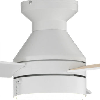 42" Low Profile Ceiling Fan with Light, Remote & Pull Chain, Flush Mount, 5CCT Dimmable, Reversible, Quiet - 22