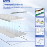 2x4 LED Panel Light, 30W/40W/50W, 6250LM, Selectable Wattage & 3CCT, 0 - 10V Dimmable, Drop Ceiling Light - 14