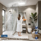Amico-80 CFM Bathroom Exhaust Fan with Light & Remote, 1.0 Sone, 1400LM 3-CCT & Nightlight, Ceiling Mount-4
