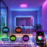 Amico-110 CFM Bathroom Exhaust Fan with Bluetooth Speaker & RGB Light, 1.0 Sone, 2000LM 3-CCT & Music Sync, Remote-4