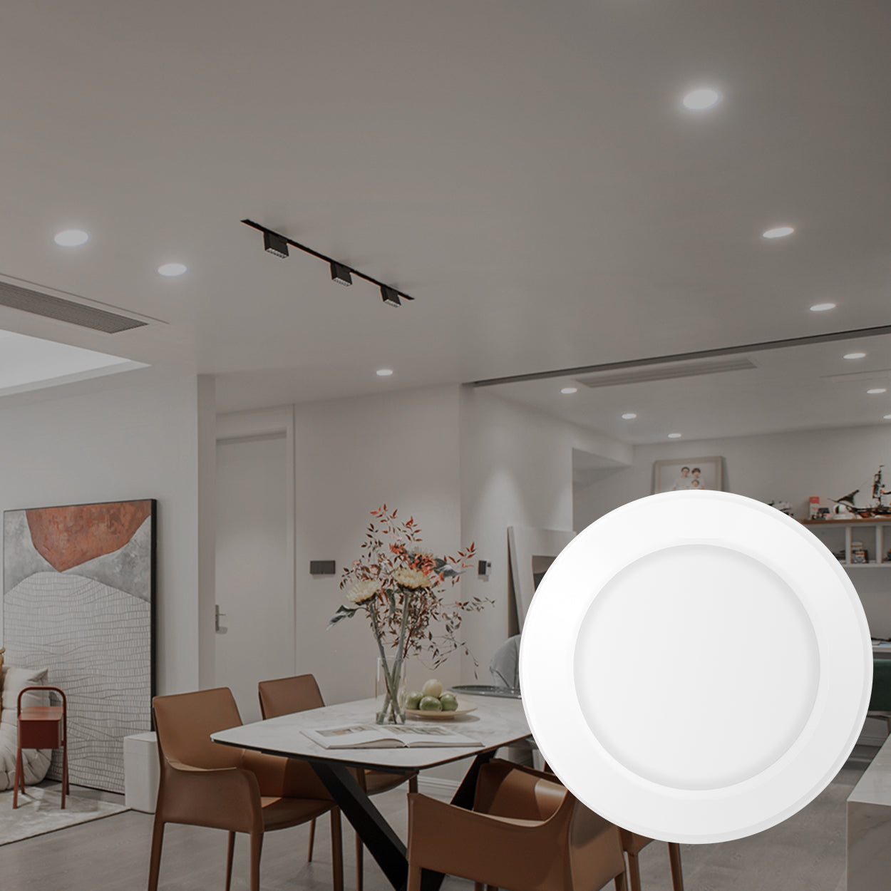Amico recessed led disk light