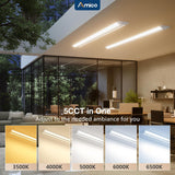 4FT LED Wraparound Light, 5CCT, 50/60/75W, 9000 Lumens, Super Bright Fluorescent Fixture-3