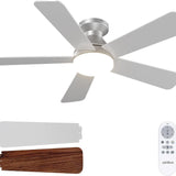 42" Low Profile Ceiling Fan with Light & Remote, Flush Mount, 3CCT Dimmable, Reversible, Quiet - 10