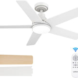 Ceiling Fans with Lights, 42 inch Ceiling Fan with Light and Remote Control, Reversible, 3CCT, Dimmable, Noiseless, Small Ceiling Fan for Bedroom, Farmhouse, Indoor/Outdoor Use - 11