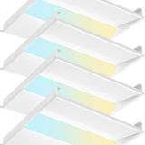 2x2 LED Troffer Panel Light, 4CCT, 20–40W Adjustable, 5200 Lumens, 0–10V Dimmable Flat Panel for Drop Ceiling, ETL & DLC - 1
