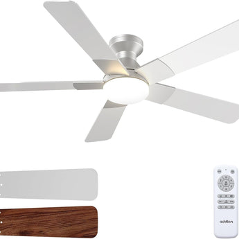 52" Low Profile Ceiling Fan with Light & Remote, Flush Mount, 3CCT Dimmable, Reversible, Quiet, Indoor/Outdoor - 9