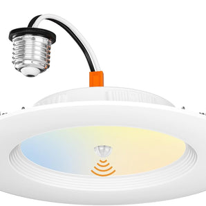 5/6 Inch Motion Sensor Recessed LED Lighting, Selectable CCT, 950 Lumens