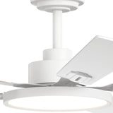 52" Black Ceiling Fan with Light & Remote, 3CCT Dimmable, Reversible, Quiet – Indoor/Outdoor - 25