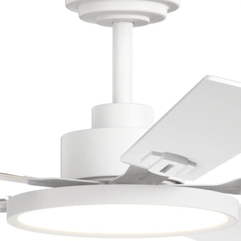 52" Black Ceiling Fan with Light & Remote, 3CCT Dimmable, Reversible, Quiet – Indoor/Outdoor - 25