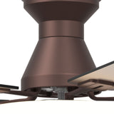 52" Flush Mount Ceiling Fan with Light, Remote, Low Profile, 3CCT Dimmable, Reversible, Quiet DC - 26