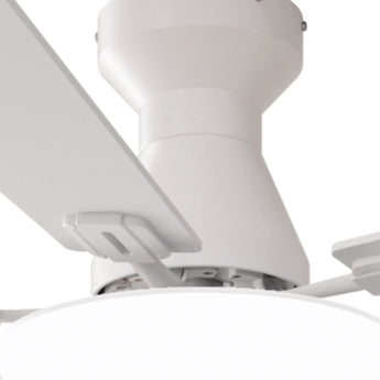 52" Flush Mount Ceiling Fan with Light, Remote, Low Profile, 3CCT Dimmable, Reversible, Quiet DC - 32
