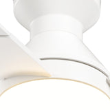 52" Low Profile Ceiling Fan with Light & Remote, Flush Mount, 3 - CCT Dimmable, Reversible & Noiseless,4 Colors Available - 32