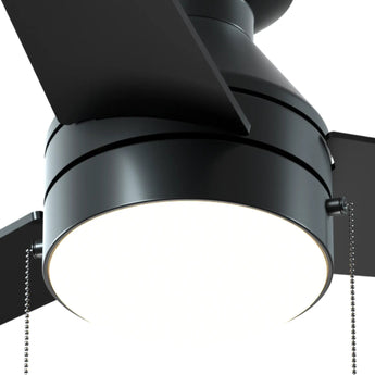 52" Low Profile Flush Mount Ceiling Fan with Light, Remote & Pull Chain, 5CCT Dimmable, Reversible, Quiet - 17