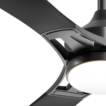 52" Modern Ceiling Fan with Light & Remote – Dimmable 3CCT, Quiet Black Fan for Living Room, Bedroom & Kitchen - 6