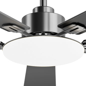 52" Sleek Ceiling Fan with Light, 3CCT Dimmable, Remote, Reversible, Quiet – Bedroom & Living Room - 10