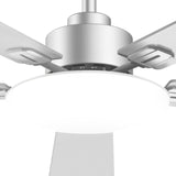 52" Sleek Ceiling Fan with Light, 3CCT Dimmable, Remote, Reversible, Quiet – Bedroom & Living Room - 6