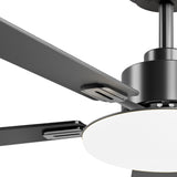 52" Sleek Ceiling Fan with Light, 3CCT Dimmable, Remote, Reversible, Quiet – Bedroom & Living Room - 11