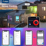 5/6 Inch Smart WiFi Recessed Lights, 6Pcs RGBCW Baffle Trim, Dimmable 12W=110W 1100LM, APP Control, IC & ETL Certified - 7