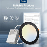 6 Inch Recessed LED Lighting, Slim Design, Selectable CCT, 1050 Lumens - 7