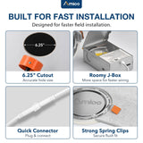 6 Inch Recessed LED Lighting, Slim Design, Selectable CCT, 1050 Lumens-4