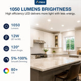 6 Inch Recessed LED Lighting, Slim Design, Selectable CCT, 1050 Lumens-8
