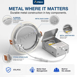 6 Inch Recessed LED Lighting, Slim Design, Selectable CCT, 1050 Lumens-7