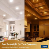 6 Inch Recessed LED Lighting With Night Light, Slim Design, Selectable CCT, 1100 Lumens - 2
