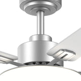 60" Black Ceiling Fan with Light & Remote – Dimmable 3CCT, Reversible, Quiet Fan for Bedroom, Living Room & Indoor/Outdoor - 18