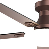 60" Flush Mount Ceiling Fan with Light, Remote, Low Profile, 3CCT Dimmable, Reversible, Quiet DC - 31