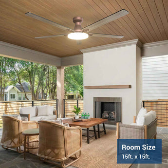 60" Flush Mount Ceiling Fan with Light, Remote, Low Profile, 3CCT Dimmable, Reversible, Quiet DC - 28