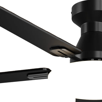 60" Flush Mount Ceiling Fan with Light, Remote, Low Profile, 3CCT Dimmable, Reversible, Quiet DC - 5