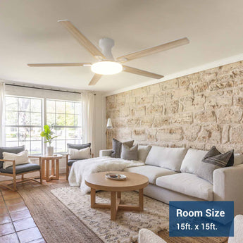 60" Flush Mount Ceiling Fan with Light, Remote, Low Profile, 3CCT Dimmable, Reversible, Quiet DC - 22
