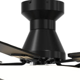 60" Flush Mount Ceiling Fan with Light, Remote, Low Profile, 3CCT Dimmable, Reversible, Quiet DC - 4