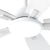 60 Inch Smart Ceiling Fan with Light, Wifi Alexa Remote Control Reversible 5 Blades 6 Speed 3CCT Dimmable Silent White Ceiling Fan for Bedroom Farmhouse - 4