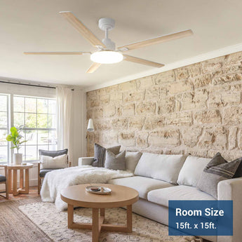 60" Sleek Ceiling Fan with Light, 3CCT Dimmable, Remote, Reversible, Quiet – Bedroom & Living Room - 16