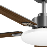 60" Sleek Ceiling Fan with Light, 3CCT Dimmable, Remote, Reversible, Quiet – Bedroom & Living Room - 6