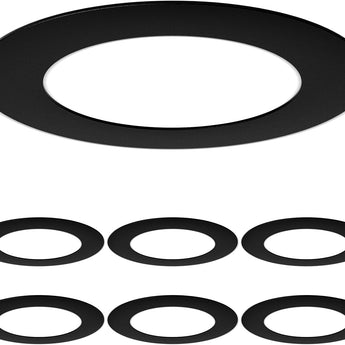 Goof Ring for 6 Inch Recessed Lights, Can Light Trim Ring Cover, 8.6" Outer Diameter, 6.2" Inner Diameter New - 4