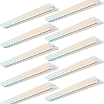 4FT LED Wraparound Light, 5CCT, 30–50W, 6500 Lumens, Super Bright Flush Mount Ceiling Light for Office, Kitchen, Garage - 1